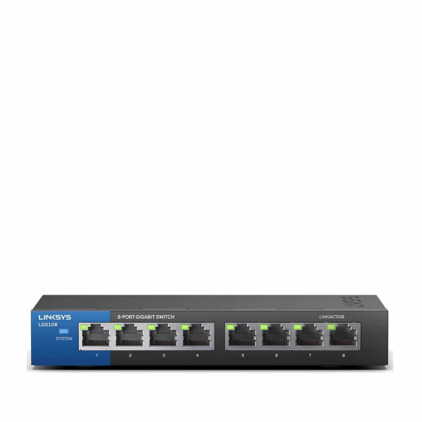 Switch Linksys LGS108-EU 8-Port Business Desktop Gigabit Ethernet