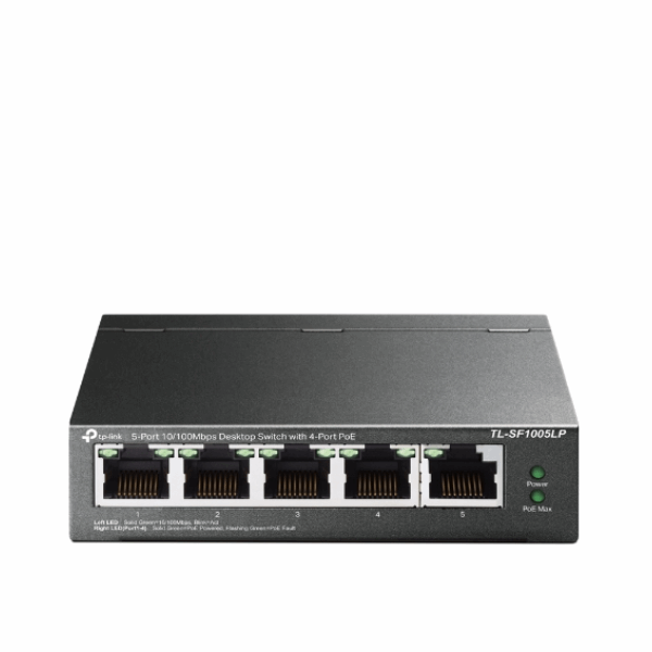 Switch TP-Link TL-SF1005LP 5-Port 10/100Mbps Desktop PoE Switch with 4-Port PoE