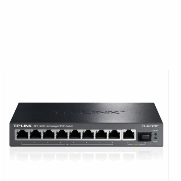 Switch TP-Link TL-SG1210P 10-Port Gigabit Desktop Switch with 8-Port PoE+