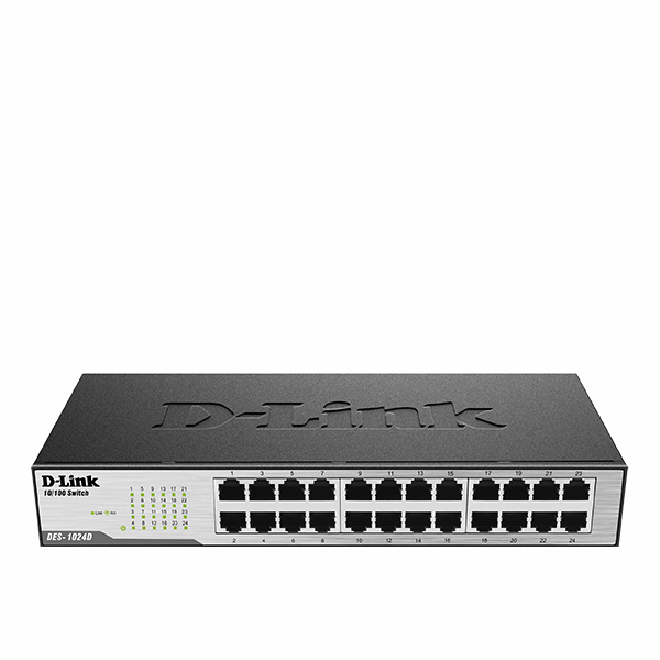 Switch D-Link DES-1024D 24-Port Fast Ethernet Unmanaged Desktop Switch