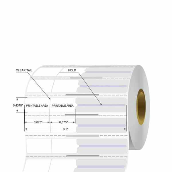 Barcode Label Gold Transfer Original